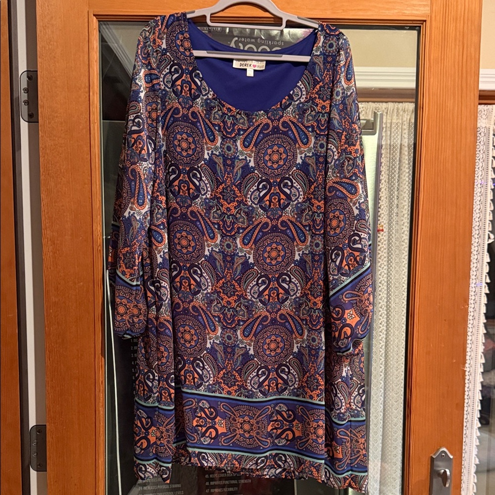Colorful Paisley Tunic Top